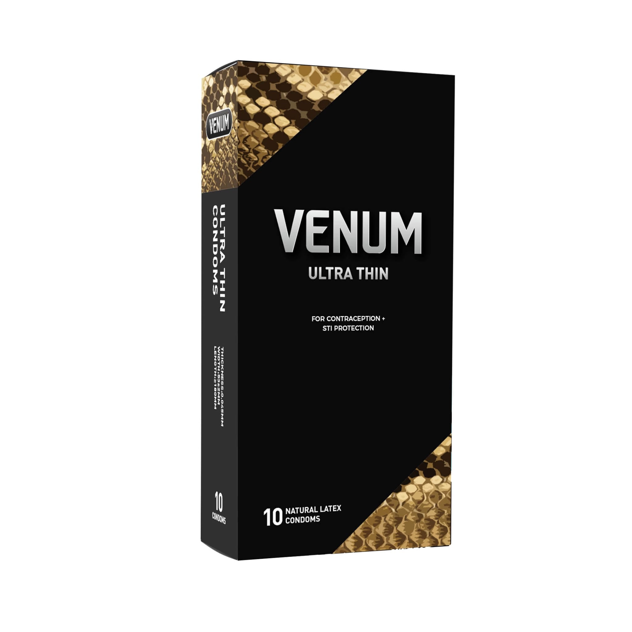 Venum Ultra Thin box of 10 natural latex condoms